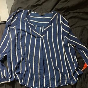 Plus sized blue blouse